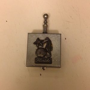 Pocket size traveling metal ashtray